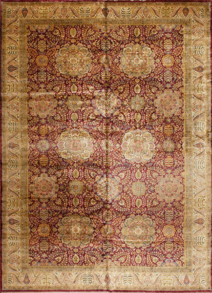 88254 GOLDEN AGE VICTORIA, CLARET/IVORY 